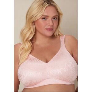 Playtex Womens 18 Hour Wirefree Bra 44C Gentle Peach Ultimate Lift 4745